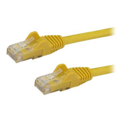 StarTech.com 2m CAT6 Ethernet Cable, 10 Gigabit Snagless RJ45 650MHz 100W PoE Patch Cord, CAT 6 10GbE UTP Network Cable w Strain Relief, Yellow, Fluke Tested Wiring is UL Certified TIA - Category 6 - 24AWG (N6PATC2MYL) - Patch kabel - RJ-45 (M) do RJ-45 (M) - 2 m - UTP - CAT 6 - provedení bez hrbolku - žlutá