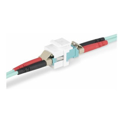 StarTech.com LC to LC Coupler, LC Fiber Coupler, LC UPC Keystone Jack, Fiber Optic LC Keystone Coupler for Patch Panel - LC to LC Duplex (DMFKSLCLCCOUPLER) - Sítový propojovací kabel - LC single-mode LC multi-mode (F) do LC single-mode LC multi-mode (F) - optické vlákno - duplex - 9 50 62.5 125 micron - OM1 OM2 OM3 OM4 OM5 OS1 OS2 - pasivní, konektor keystone - bílá