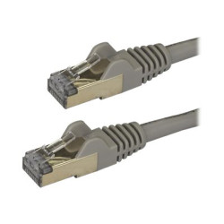StarTech.com 2m CAT6A Ethernet Cable, 10 Gigabit Shielded Snagless RJ45 100W PoE Patch Cord, CAT 6A 10GbE STP Network Cable w Strain Relief, Grey, Fluke Tested UL Certified Wiring TIA - Category 6A - 26AWG (6ASPAT2MGR) - Patch kabel - RJ-45 (M) do RJ-45 (M) - 2 m - STP - CAT 6a - lisovaný, provedení bez hrbolku - šedá