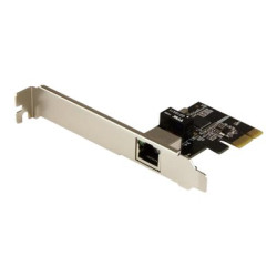 StarTech.com 1-Port Gigabit Ethernet Network Card - PCI Express, Intel I210 NIC - Single Port PCIe Network Adapter Card with Intel Chipset (ST1000SPEXI) - Sítový adaptér - PCIe nízký profil - 1GbE - 1000Base-T - cerná