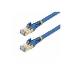 StarTech.com 7.5m CAT6A Ethernet Cable, 10 Gigabit Shielded Snagless RJ45 100W PoE Patch Cord, CAT 6A 10GbE STP Network Cable w Strain Relief, Blue, Fluke Tested UL Certified Wiring TIA - Category 6A - 26AWG (6ASPAT750CMBL) - Patch kabel - RJ-45 (M) do RJ-45 (M) - 7.5 m - STP - CAT 6a - provedení bez hrbolku, lisovaný - modrá