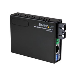 StarTech.com 10 100 Multi Mode Fiber Ethernet Media Converter SC 2 km - Konvertor médií s optickými vlákny - 100Mb LAN - 10Base-T, 100Base-FX, 100Base-TX - RJ-45 SC nekolik režimu - až 2 km - 1310 nm