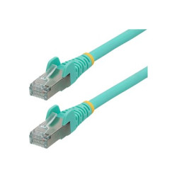 StarTech.com 3m CAT6a Ethernet Cable - Aqua - Low Smoke Zero Halogen (LSZH) - 10GbE 500MHz 100W PoE++ Snagless RJ-45 w Strain Reliefs S FTP Network Patch Cord - Patch kabel - RJ-45 (M) do RJ-45 (M) - 3 m - S FTP - CAT 6a - IEEE 802.3bt - provedení bez hrbolku, licna, lisovaný, neobsahuje halogen - vode - barva