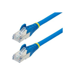 StarTech.com 1m CAT6a Ethernet Cable - Blue - Low Smoke Zero Halogen (LSZH) - 10GbE 500MHz 100W PoE++ Snagless RJ-45 w Strain Reliefs S FTP Network Patch Cord - Patch kabel - RJ-45 (M) do RJ-45 (M) - 1 m - S FTP - CAT 6a - provedení bez hrbolku, licna, lisovaný, neobsahuje halogen - modrá