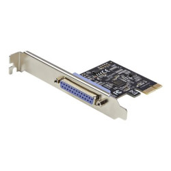 StarTech.com 1-Port Parallel PCIe Card, PCI Express to Parallel DB25 LPT Adapter Card, Desktop Expansion Controller for Printer, SPP ECP - Paralelní adaptér - PCIe - IEEE 1284 - cerná