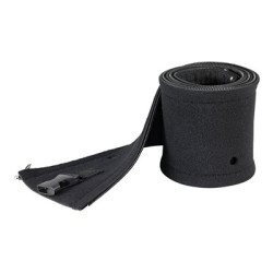 StarTech.com 40" (1m) Neoprene Cable Management Sleeve with Zipper & Buckle, 1.2" (3cm) Diameter, Computer PC Power Network AV Cord Cover Manager, Flexible Cable Organizer Wrap, Black - Cable Manager Sleeve (WKSTNCMZP) - Objímka pro správu kabelu - cerná - 1 m