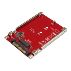 StarTech.com M.2. PCI-e NVMe to U.2 (SFF-8639) Adapter - Not Compatible with SATA Drives or SAS Controllers - For M.2 PCIe NVMe SSDs - PCIe M.2 Drive to U.2 Host Adapter - M2 SSD Converter (U2M2E125) - Adaptér rozhraní - M.2 - M.2 Card - U.2 - cervená