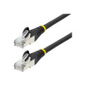 StarTech.com 5m CAT6a Ethernet Cable - Black - Low Smoke Zero Halogen (LSZH) - 10GbE 500MHz 100W PoE++ Snagless RJ-45 w Strain Reliefs S FTP Network Patch Cord - Patch kabel - RJ-45 (M) do RJ-45 (M) - 5 m - S FTP - CAT 6a - IEEE 802.3bt - provedení bez hrbolku, licna, lisovaný, neobsahuje halogen - cerná