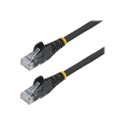 StarTech.com 3m LSZH CAT6 Ethernet Cable, 10 Gigabit Snagless RJ45 100W PoE Network Patch Cord with Strain Relief, CAT 6 10GbE UTP, Black, Individually Tested ETL, Low Smoke Zero Halogen - Category 6 - 24AWG (N6LPATCH3MBK) - Patch kabel - RJ-45 (M) do RJ-45 (M) - 3 m - 6 mm - UTP - CAT 6 - provedení bez hrbolku - cerná