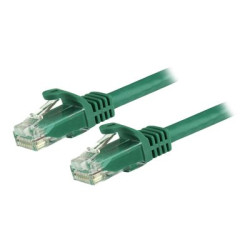 StarTech.com 5m CAT6 Ethernet Cable, 10 Gigabit Snagless RJ45 650MHz 100W PoE Patch Cord, CAT 6 10GbE UTP Network Cable w Strain Relief, Green, Fluke Tested Wiring is UL Certified TIA - Category 6 - 24AWG (N6PATC5MGN) - Patch kabel - RJ-45 (M) do RJ-45 (M) - 5 m - UTP - CAT 6 - provedení bez hrbolku - zelená