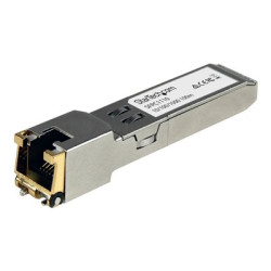 StarTech.com Cisco SFP-GE-T Compatible SFP Module, 1000BASE-T, SFP to RJ45 Cat6 Cat5e, 10 100 1000 Mbps, RJ-45 (Copper) 100m, Cisco IE3400, IE3300, IE3200, 1000MbE Mini GBIC Transceiver - Lifetime Warranty (SFPC1110) - Transceiver modul SFP (mini-GBIC) - 1GbE - 1000Base-TX - RJ-45 - až 100 m - pro P N: MCM1110SFP