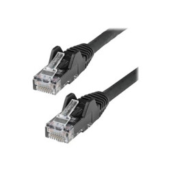 StarTech.com 7m LSZH CAT6 Ethernet Cable, 10 Gigabit Snagless RJ45 100W PoE Network Patch Cord with Strain Relief, CAT 6 10GbE UTP, Black, Individually Tested ETL, Low Smoke Zero Halogen - Category 6 - 24AWG - Patch kabel - RJ-45 (M) do RJ-45 (M) - 7 m - 6 mm - UTP - CAT 6 - provedení bez hrbolku - cerná