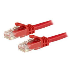 StarTech.com 5m CAT6 Ethernet Cable, 10 Gigabit Snagless RJ45 650MHz 100W PoE Patch Cord, CAT 6 10GbE UTP Network Cable w Strain Relief, Red, Fluke Tested Wiring is UL Certified TIA - Category 6 - 24AWG (N6PATC5MRD) - Patch kabel - RJ-45 (M) do RJ-45 (M) - 5 m - UTP - CAT 6 - provedení bez hrbolku - cervená