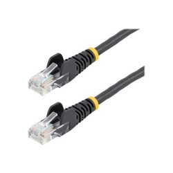 StarTech.com 5m Black Cat5e Cat 5 Snagless Patch Cable 5 m - Patch kabel - RJ-45 (M) do RJ-45 (M) - 5 m - UTP - CAT 5e - provedení bez hrbolku - cerná