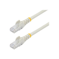 StarTech.com 1m CAT6 Ethernet Cable, 10 Gigabit Snagless RJ45 650MHz 100W PoE Patch Cord, CAT 6 10GbE UTP Network Cable w Strain Relief, White, Fluke Tested Wiring is UL Certified TIA - Category 6 - 24AWG (N6PATC1MWH) - Patch kabel - RJ-45 (M) do RJ-45 (M) - 1 m - UTP - CAT 6 - provedení bez hrbolku - bílá