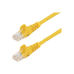 StarTech.com 1m Yellow Cat5e Cat 5 Snagless Patch Cable - Patch kabel - RJ-45 (M) do RJ-45 (M) - 1 m - UTP - CAT 5e - provedení bez hrbolku - žlutá