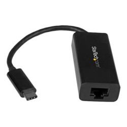StarTech.com USB C to Gigabit Ethernet Adapter - Black - USB 3.1 to RJ45 LAN Network Adapter - USB Type C to Ethernet (US1GC30B) - Sítový adaptér - USB-C - Gigabit Ethernet - cerná - pro P N: HB30C3A1CFB, HB30C3A1CFS, TB33A1C