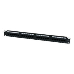 StarTech.com 24 Port 1U Rackmount Cat 6 110 Patch Panel - 24 port Network Patch Panel - RJ45 Ethernet 110 type Rack Mount Patch Panel 1U (C6PANEL24) - Propojovací panel - CAT 6 - cerná - 1U - 24 porty - pro P N: RACK-18U-20-WALL-OA, RACK-21U-20-WALL-OA, RACK-24U-20-WALL-OA, RK12OD2, RK3236BKF