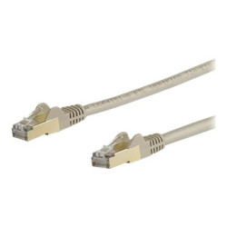 StarTech.com 10m CAT6A Ethernet Cable, 10 Gigabit Shielded Snagless RJ45 100W PoE Patch Cord, CAT 6A 10GbE STP Network Cable w Strain Relief, Grey, Fluke Tested UL Certified Wiring TIA - Category 6A - 26AWG (6ASPAT10MGR) - Patch kabel - RJ-45 (M) do RJ-45 (M) - 10 m - STP - CAT 6a - lisovaný, provedení bez hrbolku - šedá