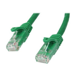 StarTech.com 2m CAT6 Ethernet Cable, 10 Gigabit Snagless RJ45 650MHz 100W PoE Patch Cord, CAT 6 10GbE UTP Network Cable w Strain Relief, Green, Fluke Tested Wiring is UL Certified TIA - Category 6 - 24AWG (N6PATC2MGN) - Patch kabel - RJ-45 (M) do RJ-45 (M) - 2 m - UTP - CAT 6 - provedení bez hrbolku - zelená