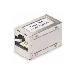 StarTech.com Shielded RJ45 Coupler, Inline Cat6a Coupler, F F - Sítový propojovací kabel - RJ-45 (F) do RJ-45 (F) - odstínený - CAT 6a - pasivní - stríbrná