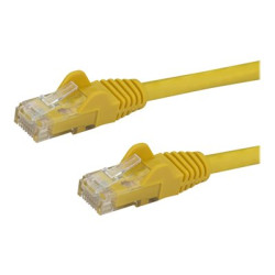 StarTech.com 3m CAT6 Ethernet Cable, 10 Gigabit Snagless RJ45 650MHz 100W PoE Patch Cord, CAT 6 10GbE UTP Network Cable w Strain Relief, Yellow, Fluke Tested Wiring is UL Certified TIA - Category 6 - 24AWG (N6PATC3MYL) - Patch kabel - RJ-45 (M) do RJ-45 (M) - 3 m - UTP - CAT 6 - provedení bez hrbolku - žlutá