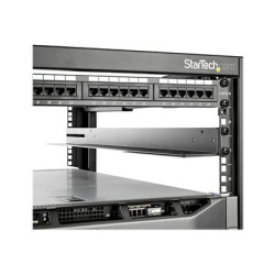 StarTech.com 1U 19 inch Server Rack Rails, 24-36 inch Adjustable Depth, Universal 4 Post Rack Mount Rails, Network Equipment Server UPS Mounting Rail Kit, HPE ProLiant, Dell PowerEdge - 4 Post Rack Rails (UNIRAILS1UB) - Sada kolejnic skríne - montáž do racku - cerná - 1U - 19" - pro P N: RK1536BKF, RK1836BKF
