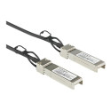 StarTech.com Dell EMC DAC-SFP-10G-3M Compatible 3m 10G SFP+ to SFP+ Direct Attach Cable Twinax, 10GbE SFP+ Copper DAC 10 Gbps Low Power Passive Mini GBIC Transceiver Module DAC, SFP Plus - Lifetime Warranty (DACSFP10G3M) - Kabel 10GBase pro prímé pripojení - SFP+ (Z) s jazýckem do SFP+ (Z) s jazýckem - 3 m - diaxiální - pasivní