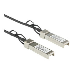 StarTech.com Dell EMC DAC-SFP-10G-3M Compatible 3m 10G SFP+ to SFP+ Direct Attach Cable Twinax, 10GbE SFP+ Copper DAC 10 Gbps Low Power Passive Mini GBIC Transceiver Module DAC, SFP Plus - Lifetime Warranty (DACSFP10G3M) - Kabel 10GBase pro prímé pripojení - SFP+ (Z) s jazýckem do SFP+ (Z) s jazýckem - 3 m - diaxiální - pasivní