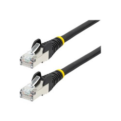 StarTech.com 7m CAT6a Ethernet Cable - Black - Low Smoke Zero Halogen (LSZH) - 10GbE 500MHz 100W PoE++ Snagless RJ-45 w Strain Reliefs S FTP Network Patch Cord - Patch kabel - RJ-45 (M) do RJ-45 (M) - 7 m - S FTP - CAT 6a - IEEE 802.3bt - provedení bez hrbolku, licna, lisovaný, neobsahuje halogen - cerná
