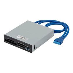 StarTech.com USB 3.0 Internal Multi-Card Reader with UHS-II Support - SecureDigital Micro SD Memory Stick Compact Flash Memory Card Reader (35FCREADBU3) - Ctecka karet - 3,5" (CF I, CF II, MS, MS PRO, MMC, SD, MS Duo, MS PRO Duo, miniSD, microSD, SDHC, MS Micro, microSDHC, SXC, MS XC, MS PRO-HG) - USB 3.0