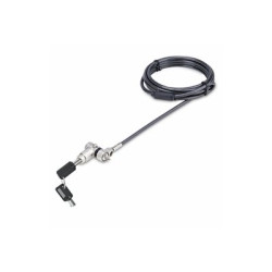 StarTech.com 3-in-1 Laptop Lock Compatible w Noble Wedge Nano K-Slot - Bezpecnostní kabelový zámek - cerná a stríbrná - 2 m - kompatibilní s TAA