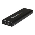 StarTech.com M.2 SSD Aluminum Enclosure to USB 3.0 (5Gbps) with UASP - M.2 NGFF SATA with B Key & B+M Key - External M.2 Portable Enclosure (SM2NGFFMBU33) - Kryt úložište - M.2 - SATA 6Gb s - USB 3.0 - cerná