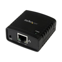 StarTech.com 10 100Mbps Ethernet to USB 2.0 Network Print Server - Windows 10 - LPR - LAN USB Print Server Adapter (PM1115U2) - Tiskový server - USB 2.0 - 10 100 Ethernet - cerná - pro P N: SVA5H2NEUA