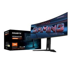 GIGABYTE LCD - 34" Gaming monitor MO34WQC2, OLED, 3440 x 1440 WQHD, 240Hz, 1.5M:1, 250cd m2, 0.03ms, 2xHDMI, 1xDP