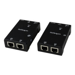 StarTech.com HDMI Over CAT5e CAT6 Extender with Power Over Cable - 165 ft (50m) HDMI Video Audio Over Dual Ethernet Cable Extender (ST121SHD50) - Video audio nástavec - pres CAT 5e 6 - až 50 m - pro P N: ST128HDMI2, SVA12M2NEUA, SVA12M5NA, VIDWALLMNT