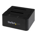 StarTech.com Dual-Bay USB 3.0 eSATA to SATA Hard Drive Docking Station, USB Hard Drive Dock, External 2.53.5 SATA IIIIII, SSDHDD Docking Station, Hot-Swap Hard Drive Bays - Top-Loading - Radic úložište - 2.5", 3.5" - SATA 6Gb s - eSATA 6Gb s, USB 3.0 - cerná - pro P N: SVA12M5NA