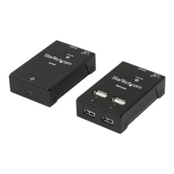 StarTech.com 4-Port USB 2.0 Extender - 165ft (50m) USB Over Cat5 Cat6 Extender - Compact USB 2.0 Over Ethernet Extender (USB2004EXTV) - Rozširovací zarízení USB - USB 2.0 - pres CAT 5 6 - 4 porty - až 50 m - pro P N: SVA5N3NEUA