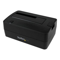 StarTech.com USB 3.1 (10Gbps) Single-Bay Dock for 2.5" 3.5" SATA SSD HDD - USB 3.1 Hard Drive Docking Station with UASP (SDOCKU313) - Radic úložište - 2.5", 3.5" - USB 3.1 (Gen 2) - cerná