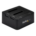 StarTech.com Dual-Bay USB 3.0 to SATA and IDE Hard Drive Docking Station, USB Hard Drive Dock, External 2.53.5 SATA III and IDE (40 pin) SSDHDD Docking Station, Hot-Swap Hard Drive Bays - Top-Loading - Radic úložište - 2.5", 3.5" - ATA SATA 6Gb s - USB 3.0 - cerná - pro P N: SVA12M5NA