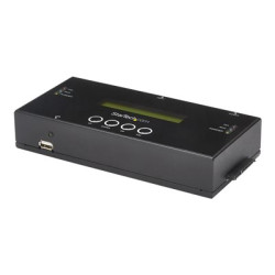StarTech.com 1:1 Hard Drive Duplicator and Eraser for 2.5" 3.5" SATA (I II III) & SAS (I II) HDD SSD - LCD & RS-232 - Cloner & Wiper (SATSASDUPE11) - Solid state hard drive duplicator - 1 zásuvky (SATA-600 SAS-2)
