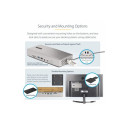 StarTech.com Thunderbolt 4 Multi-Display Docking Station, Quad Triple Dual Monitor Dock, 2x HDMI 2x DisplayPort, 7x USB Hub, 2.5 Gigabit Ethernet, 98W Power Delivery, for Windows MacBook - TB4 Host Cable (132UE-TB4USB4DOCK) - Dokovací stanice - Thunderbolt 4 - 2 x DP, 2 x HDMI - 1GbE - 180 Watt