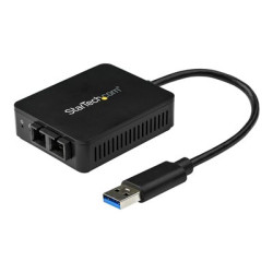 StarTech.com USB to Fiber Optic Converter - 1000Base-SX SC - MM - Windows Mac Linux - USB 3.0 Ethernet Adapter - Network Adapter (US1GA30SXSC) - Sítový adaptér - USB 3.0 - 1000Base-SX - 850 nm - cerná