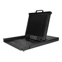 StarTech.com 8 Port Rackmount KVM Console with 6ft Cables, Integrated KVM Switch with 17" LCD Monitor, Fully Featured 1U LCD KVM Drawer- OSD KVM, Durable 50,000 MTBF, USB + VGA Support - 17in. LCD KVM Drawer (RKCONS1708K) - KVM konzole s prepínac KVM - 8 porty - USB - 17" - pripevnitelný na regál - 1280 x 1024 @ 60 Hz - 250 cd m? - 1000:1 - 5 ms - VGA - cerná - 1U