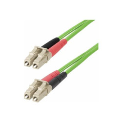 StarTech.com 25m (82ft) LC to LC (UPC) OM5 Multimode Fiber Optic Cable, 50 125?m Duplex LOMMF Zipcord, VCSEL, 40G 100G, Bend Insensitive, Low Insertion Loss, LSZH Fiber Patch Cord - Patch kabel - LC UPC multi-mode (M) do LC UPC multi-mode (M) - 25 m - 2.9 mm - optické vlákno - duplex - 50 125 mikron - OM5 - neobsahuje halogen, up to 100 Gbps data transfer rate - zelená