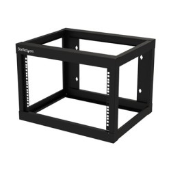 StarTech.com 6U 19" Wall Mount Network Rack 19" Deep 2 Post Open Frame for Server Room Data AV IT Communication Computer Equipment Patch Panel with Cage Nuts Screws Hook Loop, Cisco 2960 - 19 Inch Wallmount Rack (RK619WALLO) - Rozvadec stojanový open frame - 2 pozice - montáž na stenu - cerná - 6U - 19"