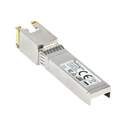 StarTech.com MSA Uncoded Compatible SFP+ Module, 10GBASE-T, SFP to RJ45 (Copper) for Cat6 and Cat5e, 10GE Gigabit Ethernet SFP+, RJ-45 (Copper) 30m, 10Gbps Transceiver SFP+ Copper Module - Lifetime Warranty (SFP10GBTST) - Modul SFP+ vysílace - 10GbE - 10GBase-T, 10GBase-X - RJ-45 - až 30 m - kompatibilní s TAA - pro P N: PEX10GSFP