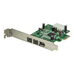 StarTech.com 3 Port 2b 1a 1394 PCI Express FireWire Card Adapter - 1394 FW PCIe FireWire 800 400 Card (PEX1394B3) - Adaptér firewire - PCIe - FireWire 800 - 2 porty + 1 x FireWire - pro P N: BNDTB10GI, BNDTB210GSFP, BNDTB310GNDP, BNDTB410GSFP, BNDTB4M2E1, BNDTBUSB3142