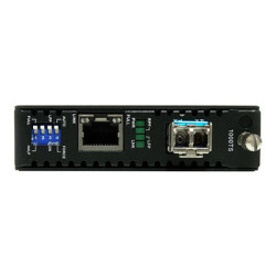 StarTech.com Multimode (MM) LC Fiber Media Converter for 1Gbe Network - 550m Range - Gigabit Ethernet - 850nm - with SFP Transceiver (ET91000LC2) - Konvertor médií s optickými vlákny - 1GbE - 1000Base-LX, 1000Base-SX, 1000Base-T - RJ-45 multirežim LC - až 550 m - 850 nm - pro P N: ETCHS2U, SVA12M2NEUA, SVA12M5NA