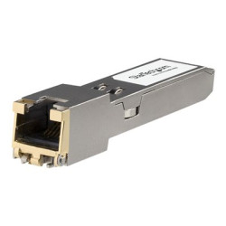StarTech.com HPE JL563A Compatible SFP+ Module, 10GBASE-T, SFP to RJ45 Cat6 Cat5e, 10GE Gigabit Ethernet SFP+, RJ-45 (Copper) 30m, HPE 8320, 8325-48Y8, 10Gbps SFP+ Module Transceiver - Lifetime Warranty (JL563A-ST) - Modul SFP+ vysílace (odpovídá: HP JL563A) - 10GbE - 10GBase-T, 1000Base-T, 100Base-TX, 10Base-T - RJ-45 - až 30 m - pro HPE Aruba 8320, 8325-48Y8C, MACsec Advanced Module; CX 10000 Empty Chassis